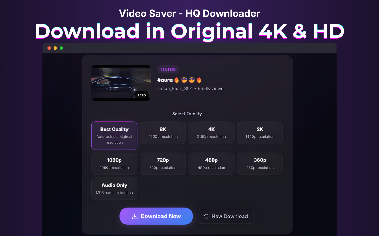 4K & 8K Quality